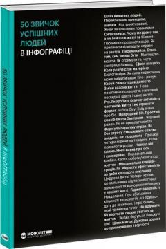 Купить 50 звичок успішних людей в інфографіці Monolith Bizz