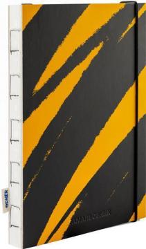 Купить Скетчбук «Штрихи гуаші діагональні» жовто-чорний Коллектив авторов