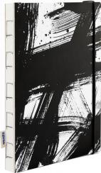 Купити Скетчбук «Штрихи гуаші хаотичні» чорно-білий Колектив авторів
